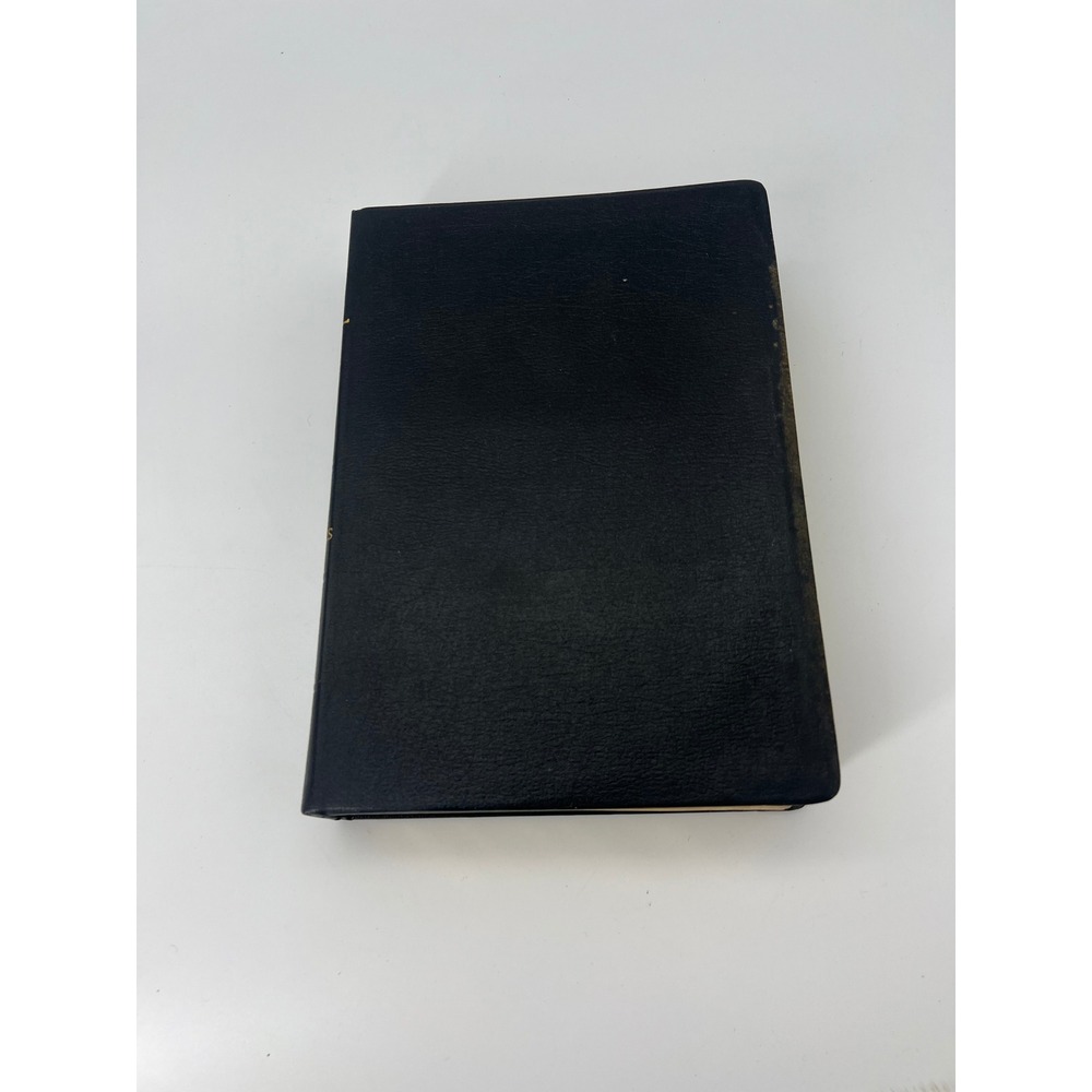 1962 Nave's Topical Bible Southwestern Co Leather Bound Index Tabs Vintage Black
